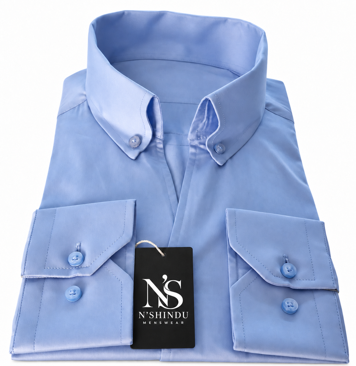 Light Blue Shirt Collar