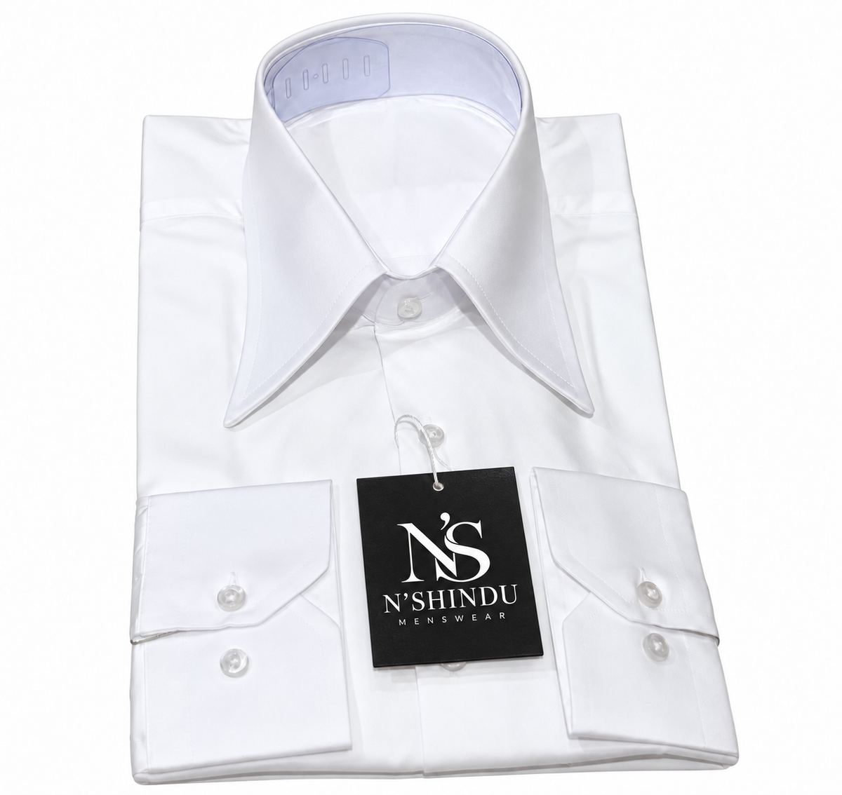 Men’s Classic White Pinstripe Shirt
