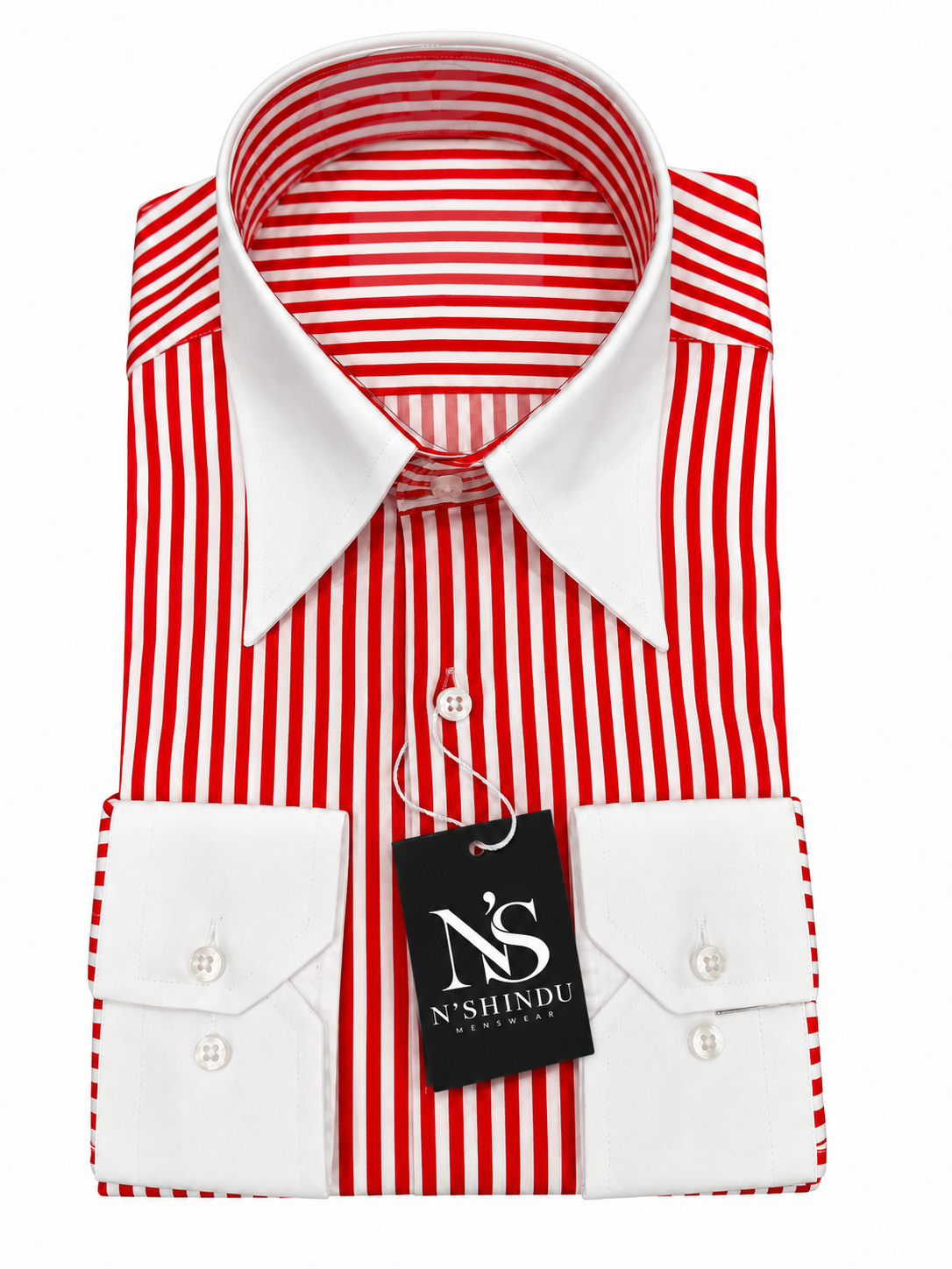 Men's Red Pin collar Shirt